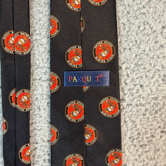 Parquet United States Marine Corps Dress Tie USMC Dress Alpha - Picture 3 of 6